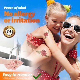 Perfecto para fiesta,Papel de transferencia de tatuaje temporal¡Imprimible personalizado! Compatible Inkjet/Láser A4X10 hojas (WT-TAT01-10)