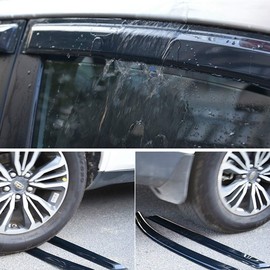 STARTSHIP 94650 Side Window Visors Wind Vent Deflector,4pcs Outside Mount Tape-On Nice Sun Rain Guards Set for 1999-2004 Jeep Grand Cherokee