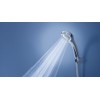 SAN-EI Faucet Showerhead Rainy Metallic White [Approx. 50% Water Conservation