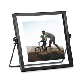 AceList 4x4 Picture Frame Collection Black Metal Floating Frame for Wedding, Bedroom, Home, Office Decor