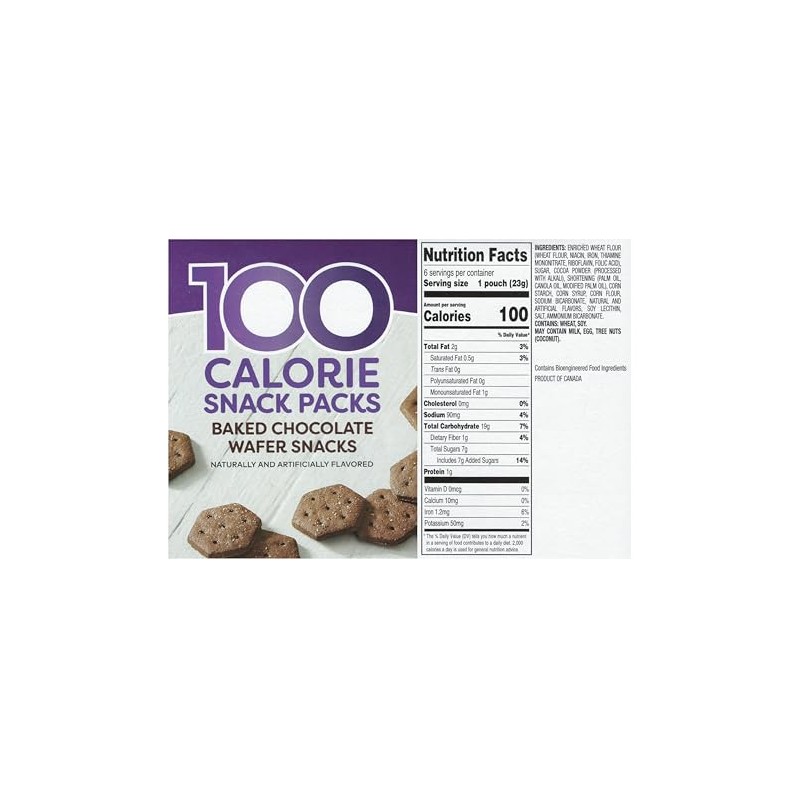 Benton’s 100 Calorie Baked Wafer Snack Packs (1 Box, Chocolate)