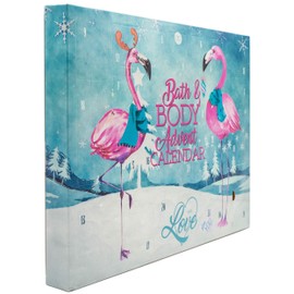 XXL Advent Calendar Flamingo Love for Women - Bath & Body Care Christmas Calendar Women