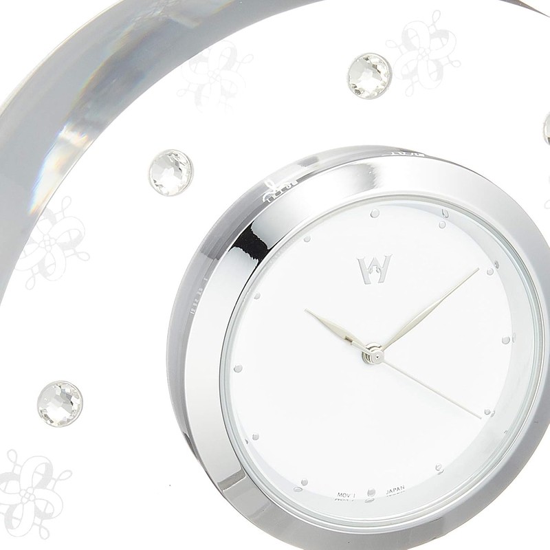 Wedgwood aB1053371 Psyche Clear Clock Table Clock, Interior Goods, Wedding
