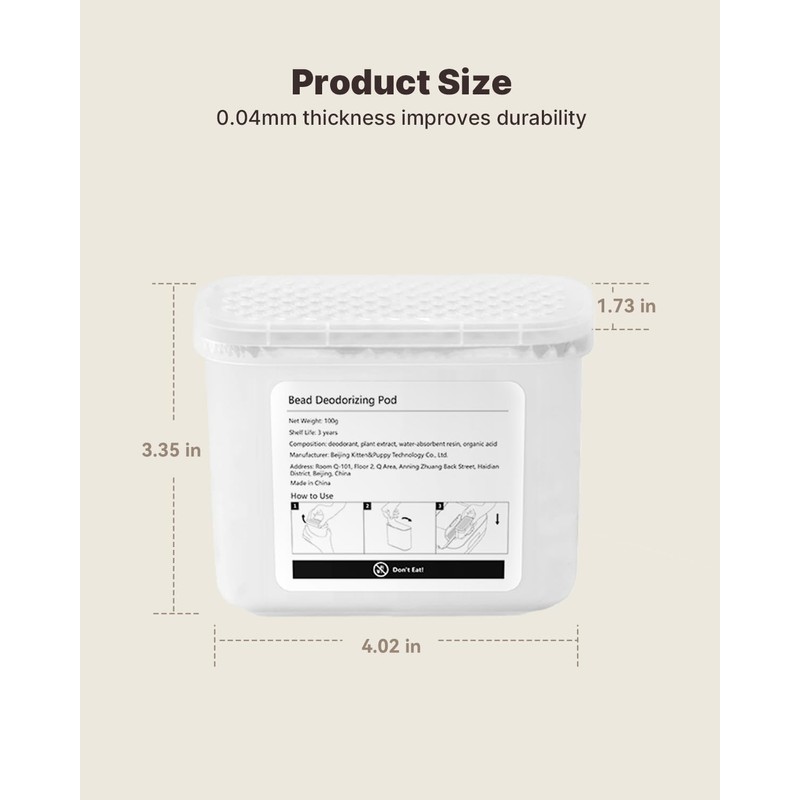 PAWBBY Aromatic Hvdrocarbons Deodorizing Pod for Self Cleaning Cat Litter