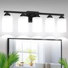 5-Light Bathroom Light Fixtures, 31" Modern Vanity Lights Over Mirror