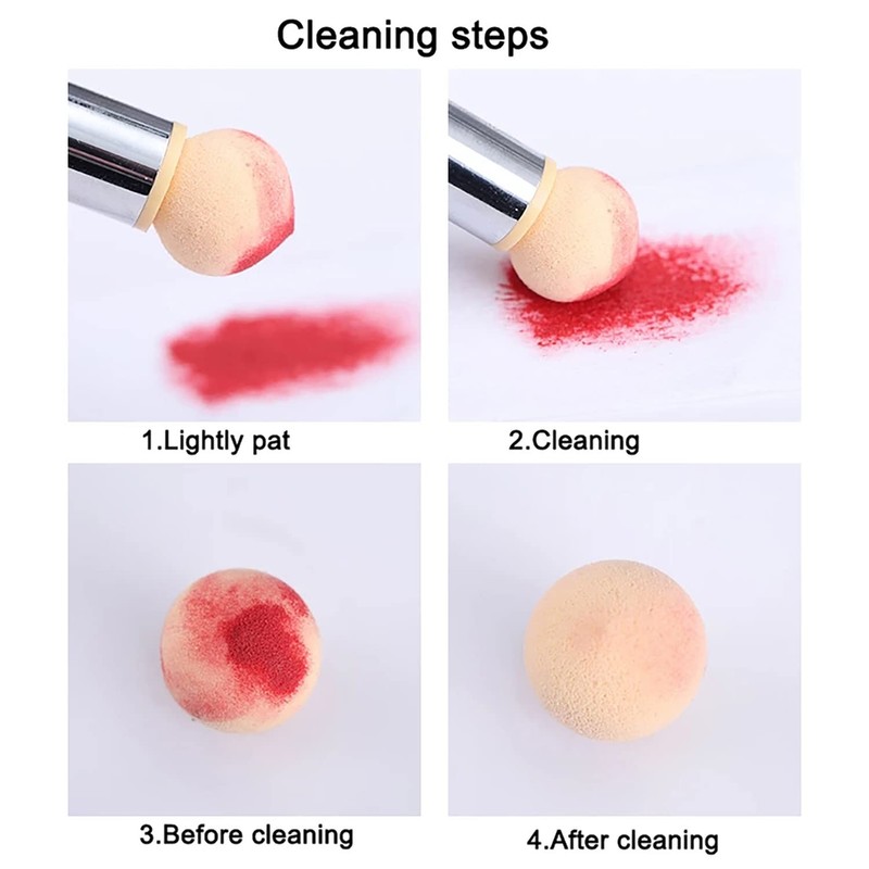 SILPECWEE 1pcs Nail Sponge Pen, Ombre Nail Brush Nail Design