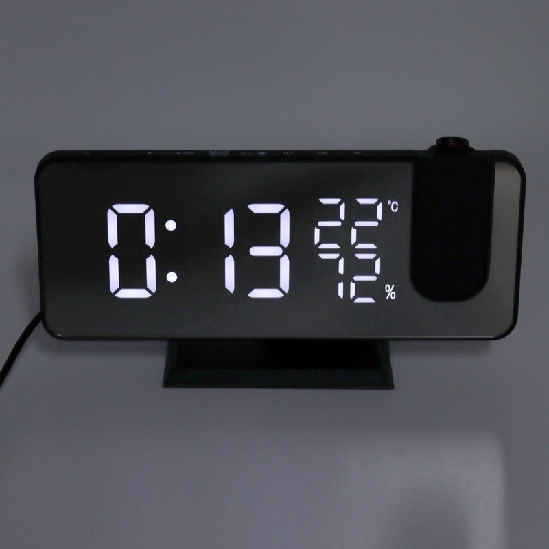 FM Radio LED Digital Smart Alarm Clock LED Digital Projection