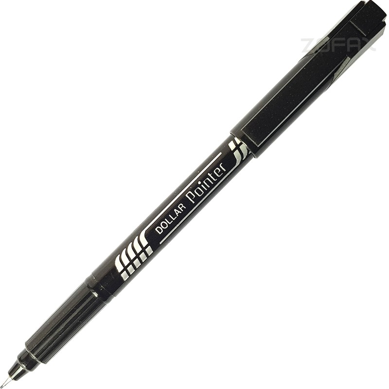 DOLLAR Fineliner Pens, BLACK, 0.3mm Ultra Fine Felt Tip, Pack