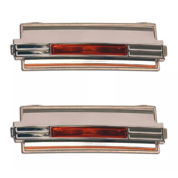 Daniel Carpenter Mustang Hood Scoop Turn Signal Lights Pair 1969