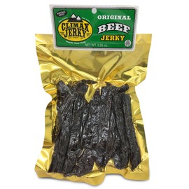 Climax Jerky BEST Premium Thin Cut 3.25 OZ. Oven Roasted Natural Style Delicious Original Beef Jerky from Colorado USA - High Protein - Low Carbs - Buy Multiple Packs and Save! (1 Pack)