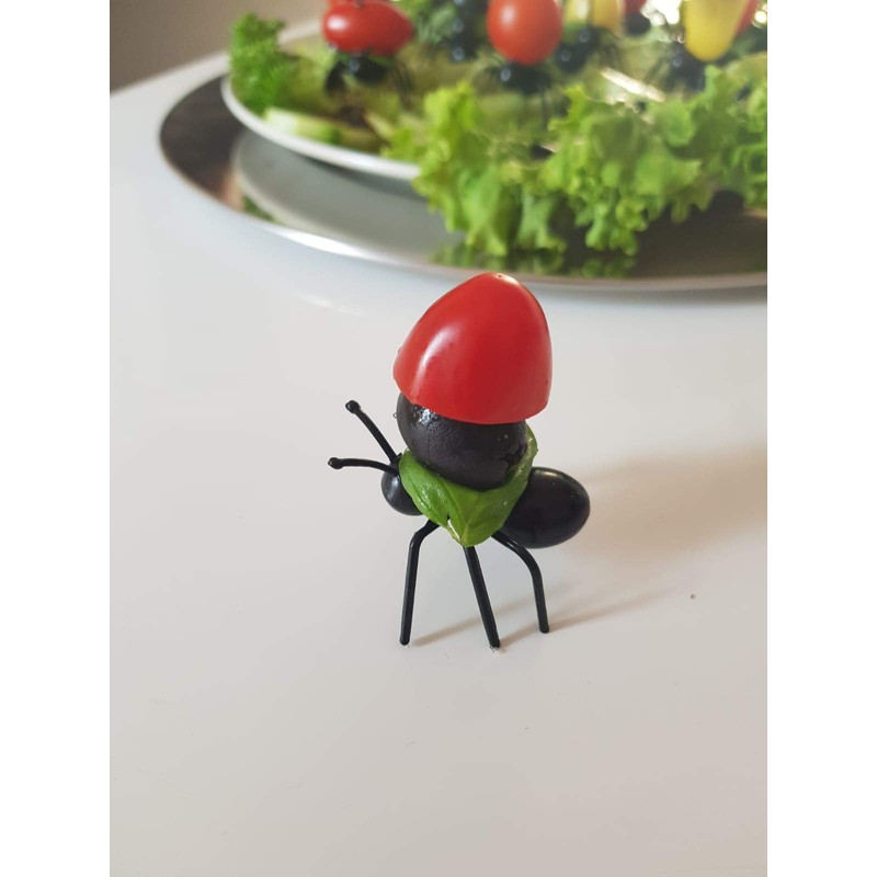 rukauf 12 x Ant Picks Fork Finger Food for Party