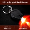 RaySoar 6 Pack Ultra Bright Red LED Keychain Flashlight, Mini