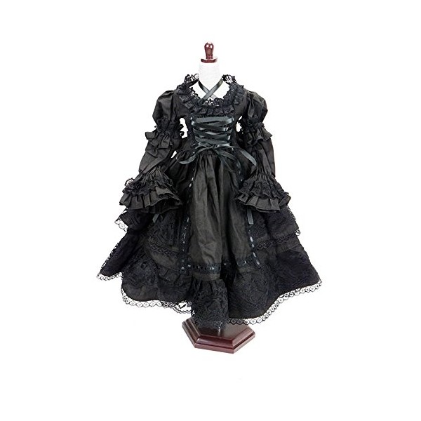 【Cospland】Bjd 球体関節人形 黒アリス 服 コスチューム 1／3