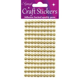 ELEGANZA Pearls, Synthetic Material, Gold, 16.5 x 7.6 x 0.3 cm