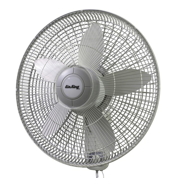 Air King 9018 Commercial Grade Oscillating Wall Mount Fan, 18-Inch , White