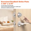 Oversized Deadbolt Strike Plate 1.125" x 2.75" - Adjustable Strike