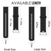 Band for Garmin Vivoactive 4, Soft Silicone Replacement Watch Band