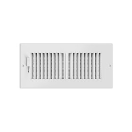 AC Infinity Register Vent Grille 4" x 10", White HVAC Vent Register Replacement, Heavy Duty Steel Air Vents for Ceiling, Wall, and Floor Registers