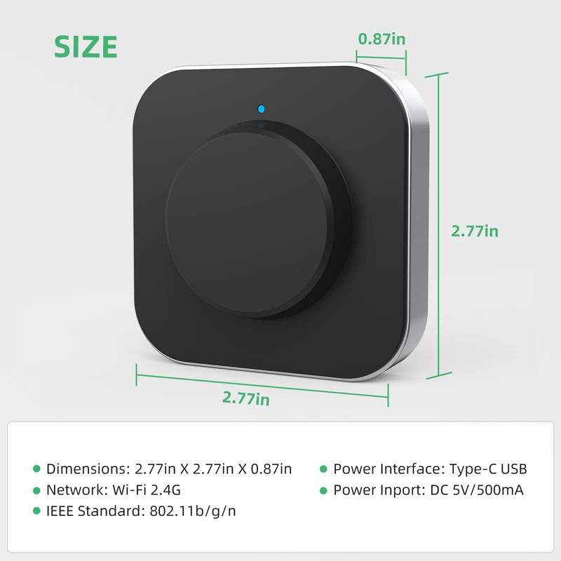 NUTOMO G2 Smart Lock Wi-Fi Gateway, Wi-Fi Bridge, Remotely Control