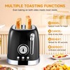 Wiltal Toaster 2 Slice, Retro Roaster, Bagel Toaster, With Stainless