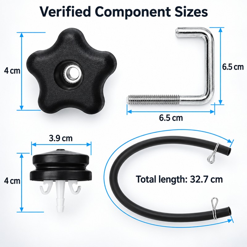 Snow Blower Handle Knob Lock Kit Compatible with 114-3779, 108-4887