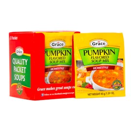 Grace Pumpkin Flavored Soup Mix 1.59oz - 12 Pack Homestyle Jamaican Pumpkin Mix