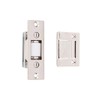 IDHBA idh by St. Simons 12017-014 Premium Quality Solid Brass Heavy Duty Silent Roller Latch with Adjustable Square Strike, Bright Nickel