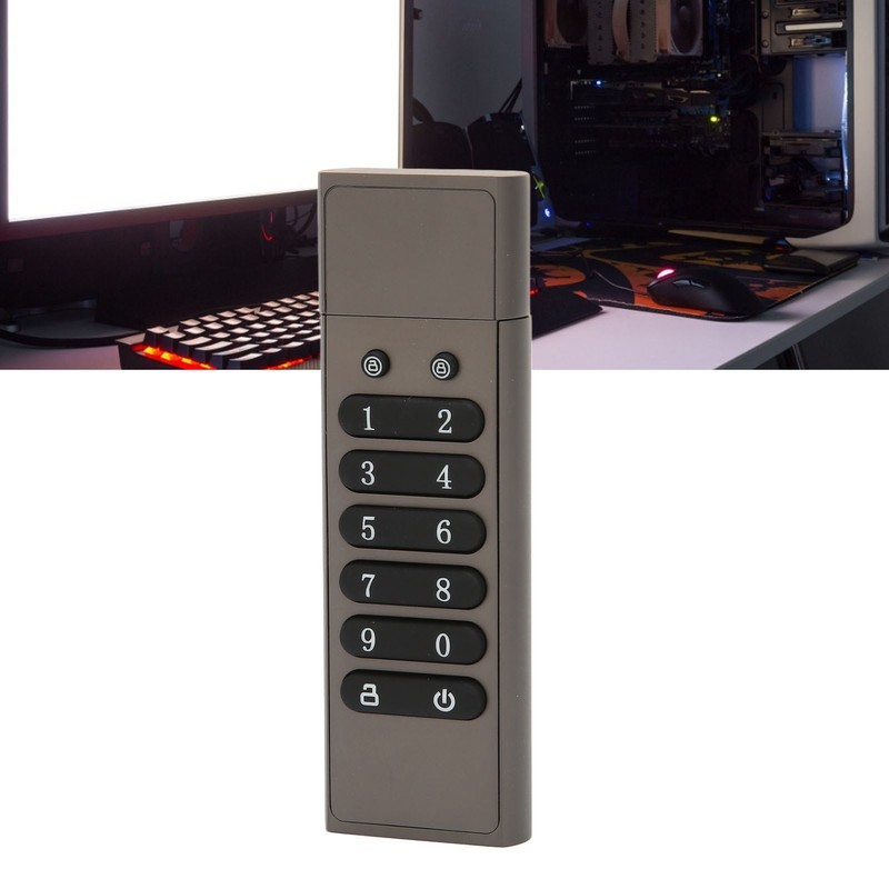 Encrypted USB Drive Secure Encrypted Button USB3.1 100MByet/s High Speed