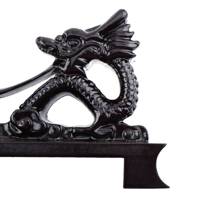 QANYEGN Chinese Dragon Shaped Wooden Sword Holder, Samurai Sword Katana