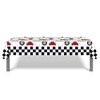 Parrtty Hurrican 2 Pcs Racing Car Plastic Tablecloths, Car Checkered