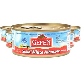 Gefen Solid White Albacore Tuna in Water 6oz (6 Pack), Kosher for Passover