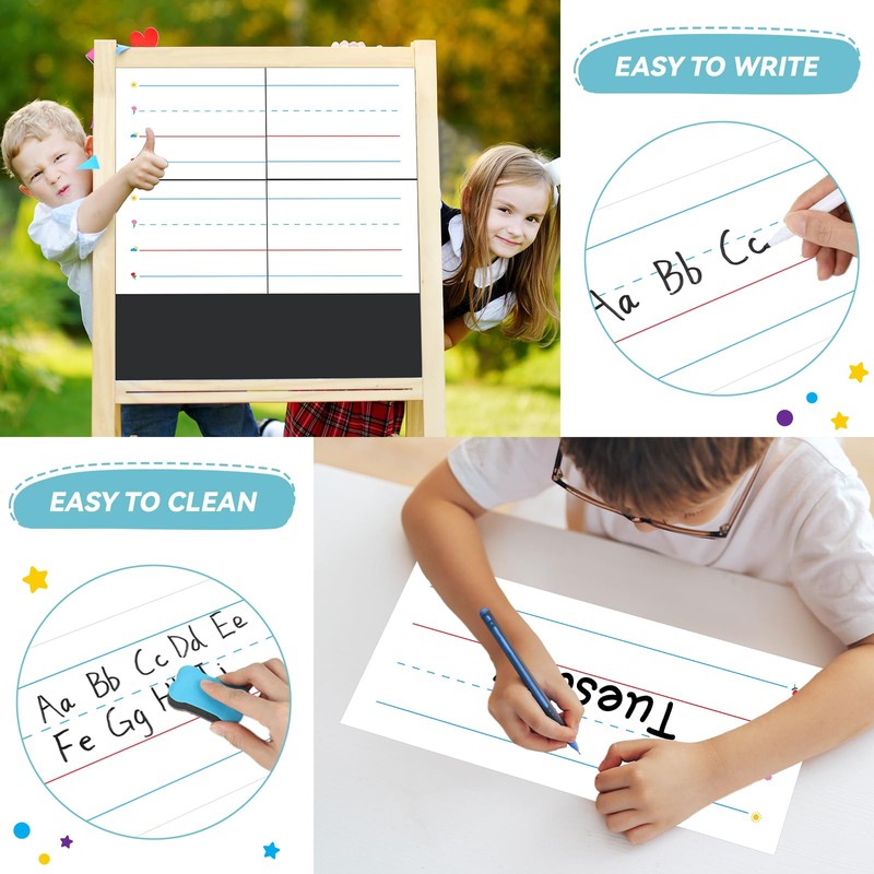 Naozinebi Jumbo Magnetic Sentence Strips 22x8in Dry Erase Writing Strips,
