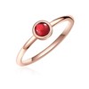 Glanzstücke München Women's Ring Sterling Silver 925 Rose Gold-Plated with