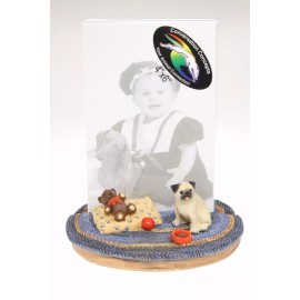 lot PUG  WITH  TEDDY BEAR ~ PICTURE FRAME  LOT OF 10