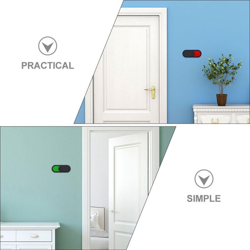 Operitacx Privacy Sign, Vacant Occupied Door Sign Wordless Version, Slider