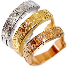 Hawaiian Jewelry Single Ear Gold Pink Gold Women Hoop Honu Scroll Earrings, Stainless Steel Yellow Gold