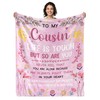 AJIIUSV Cousin Gifts Cousin Blanket Gifts for Cousin Birthday Gifts