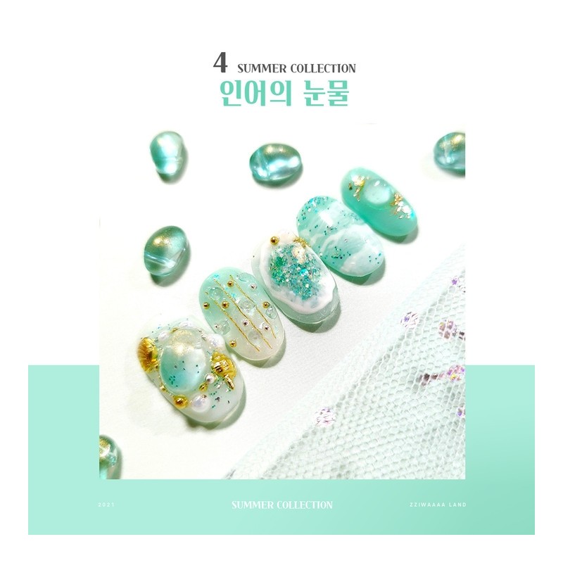 Summer Collection Summer sea shell scallop nail - MIX (made