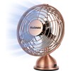 HOLMES 4" Mini Heritage Desk Fan, USB-Powered, Single Speed, 4