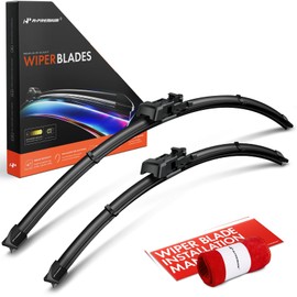 A-Premium Pack of 2 Front Windshield Wiper Blades with Wear Indicator & Towel - Compatible with Nissan Pathfinder 2022-2024 & Infiniti QX60 2023-2024 - 26" and 19", TLP Connector, Left and Right