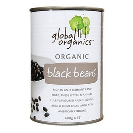 Global Organics Beans Black Organic 400g