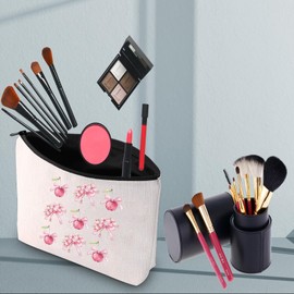 Cherry Blossom Cosmetic Bag Cherry Blossom Gift for Cherry Lovers, Cherry Blossom B