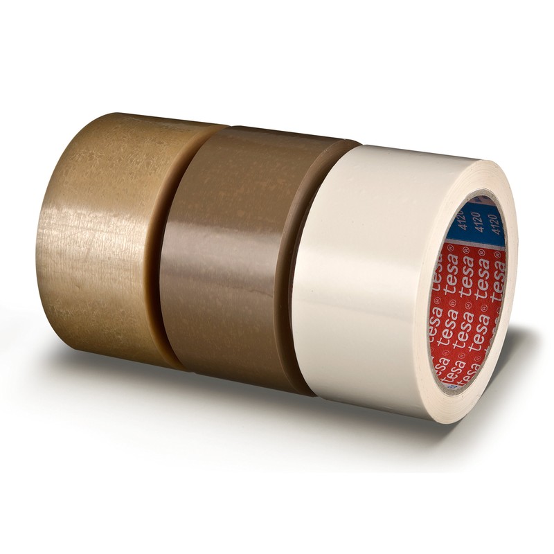 Tesa 04120 00041 00 Vinyl Rolls Brown/Buff Packing Tape 66 m x 38 mm