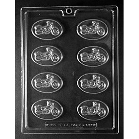 Grandmama's Goodies K149 Bite Size Motorcycle Chocolate Candy Soap Mold with Exclusive Molding Instructions