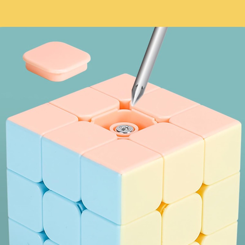 Shengshou Magic Puzzle Cube Pastel Colors, Stickerless No Stickers, Macaron