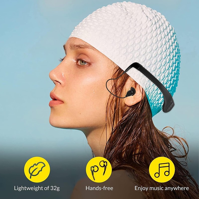 Tayogo Waterproof MP3 Player for Swimming, 8GB, IPX8, Magnetic Charging,