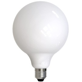 Bulbrite 8.5 Watt Dimmable Milky Finish Globe G40 LED Light Bulb with Medium (E26) Base, 2700K Warm White Light, 800 Lumens