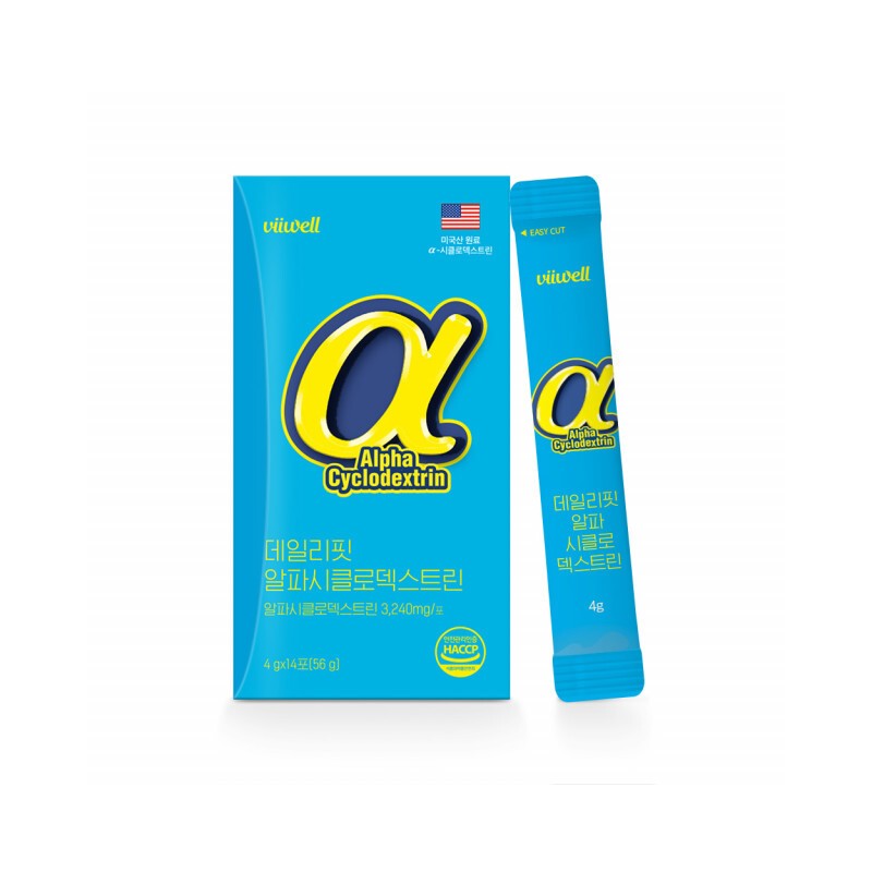 Bewell Alphacyclodextrin powder Alphacyclodextrin 14 packets / 알파시클로 덱스트린 분말