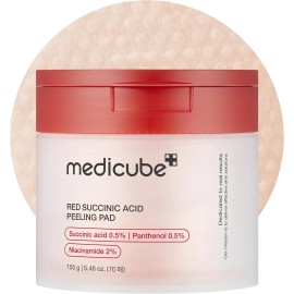 medicube Toner Pads Kojic Acid Turmeric Clarifying Toner Pad for Troubled Skin & Use After Spot Care, Soothing with Kojic Acidnet weight: 50 ml, color: Pink