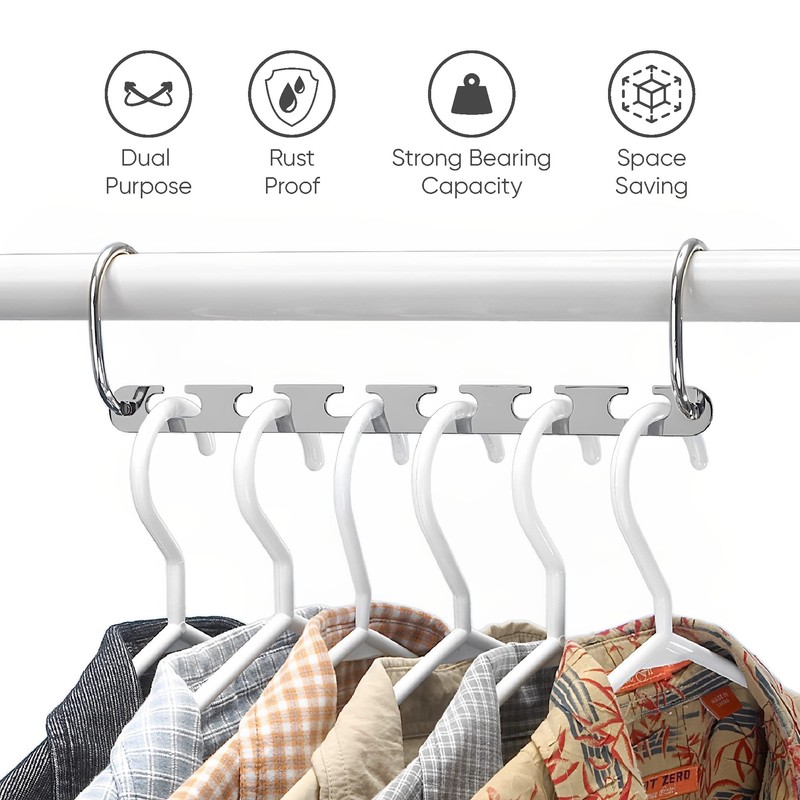 RMTL Space Saving Hangers Heavy Duty Stainless Steel Multiple Hangers